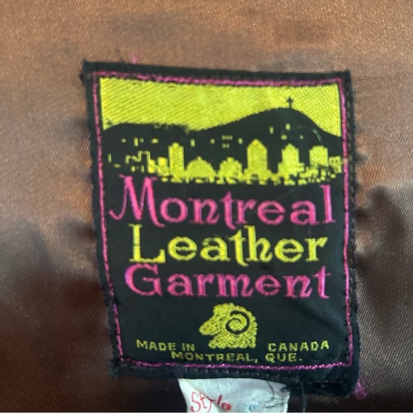 Vintage 1970's Men's Brown Leather Coat Retro Cool Montreal Leather Garment - Picture 8 of 11